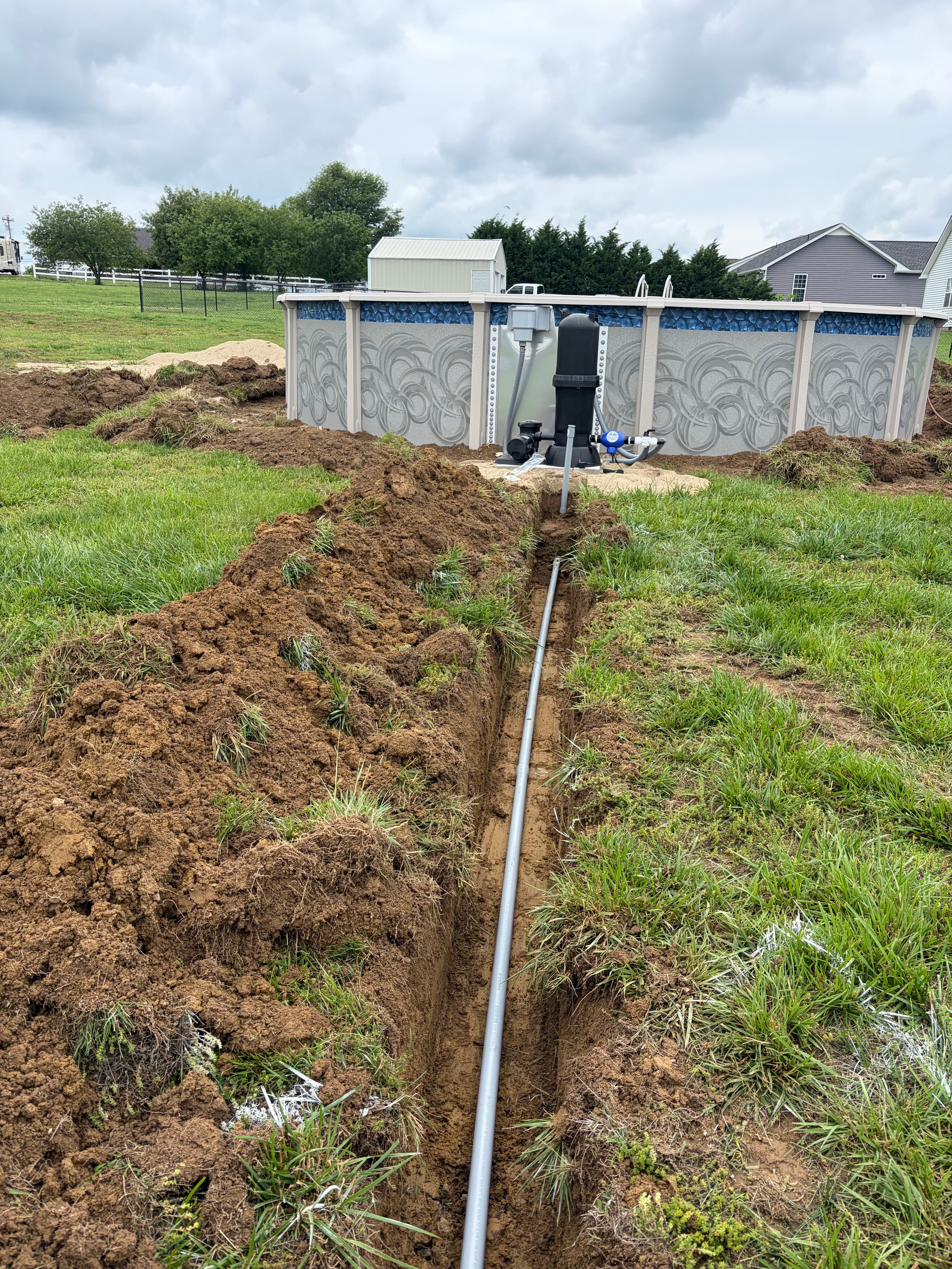 Project Electrical Conduit Trenching for a New Pool Install image