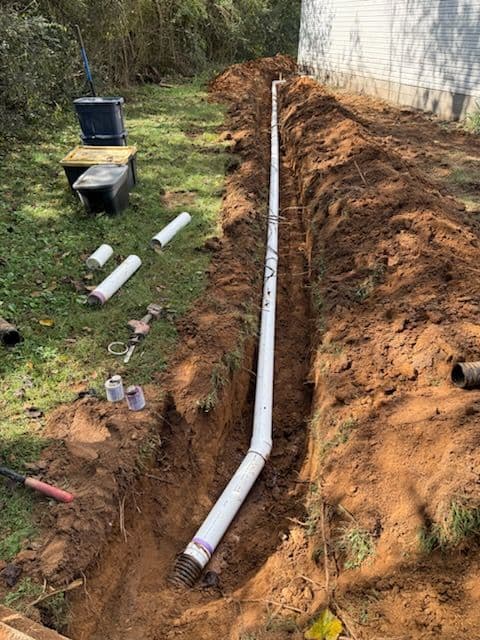 Septic System Tight Line Replacement in Smyrna
