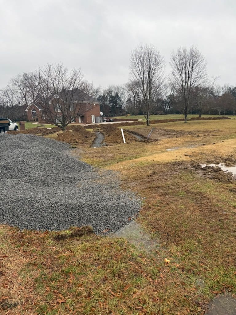Efficient Septic System Drain Field Installation